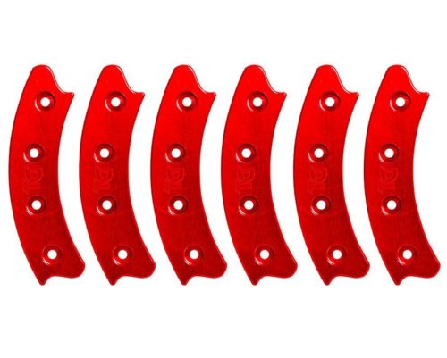 Beadlock Ring Segmented 17 Inch Red Set Of 6 Trail Gear