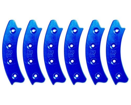 Beadlock Ring Segmented 17 Inch Blue Set Of 6 Trail Gear