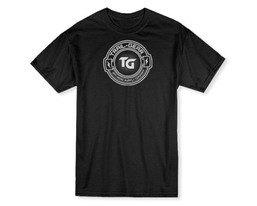 T-Shirt Burst Circle Black Mens Tall  Trail Gear